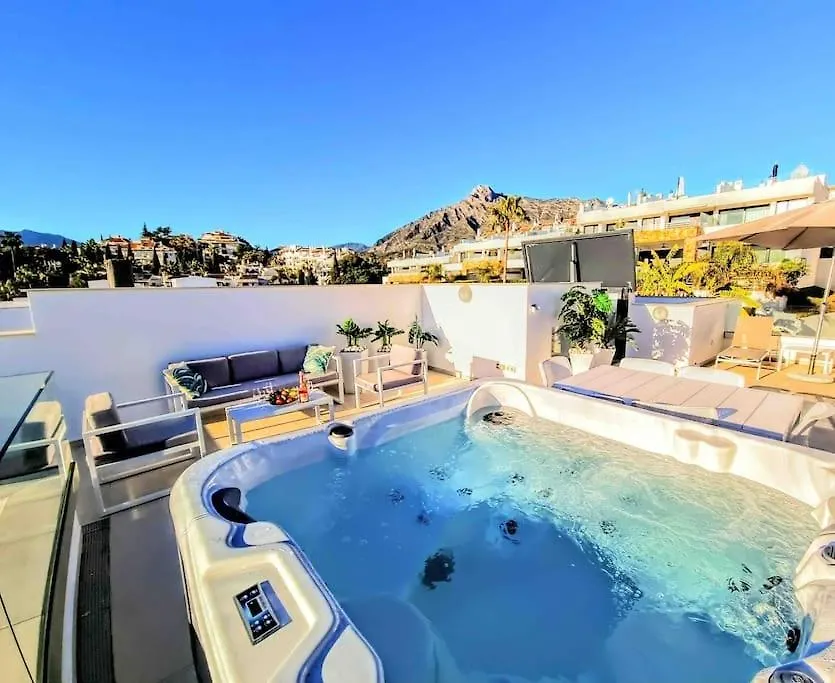 Marbella Luxury House With Private Rooftop Jacuzzi On The Golden Mile Villa
